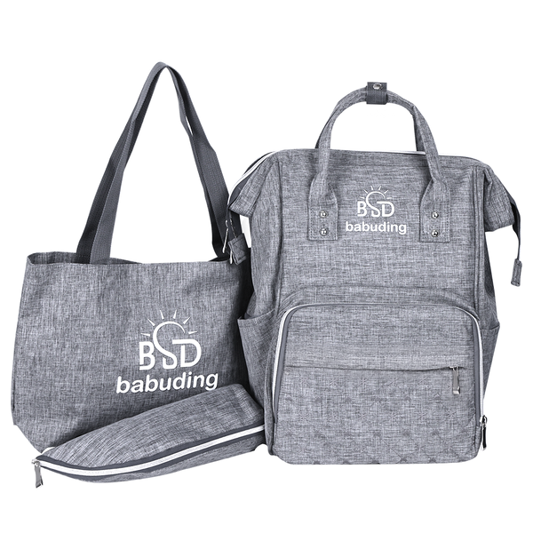 Baby Diaper Bag Backpack Set of 3 Large Space &amp; Anti-Theft &amp; Waterproof
