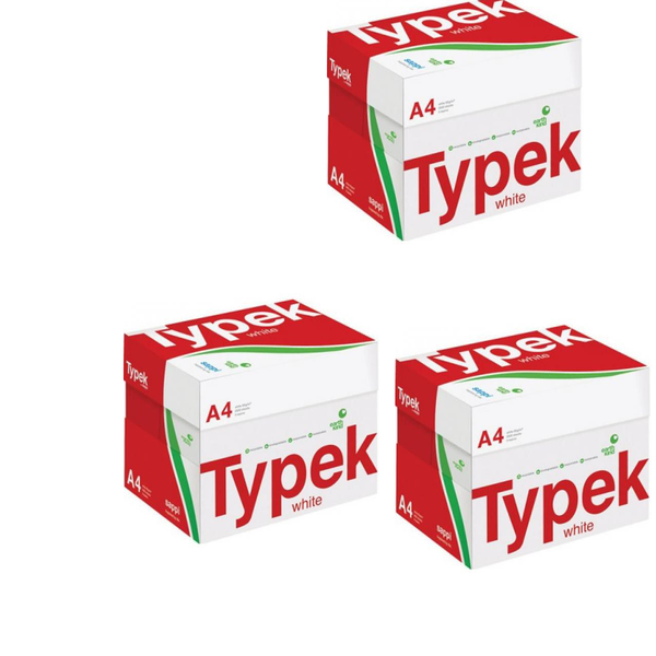 Typek Triple Pack Copy/Printing paper(3 Boxes* 5 Reams)