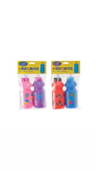 Set of 2 Sports Water Bottles - 355mls - Set of 2