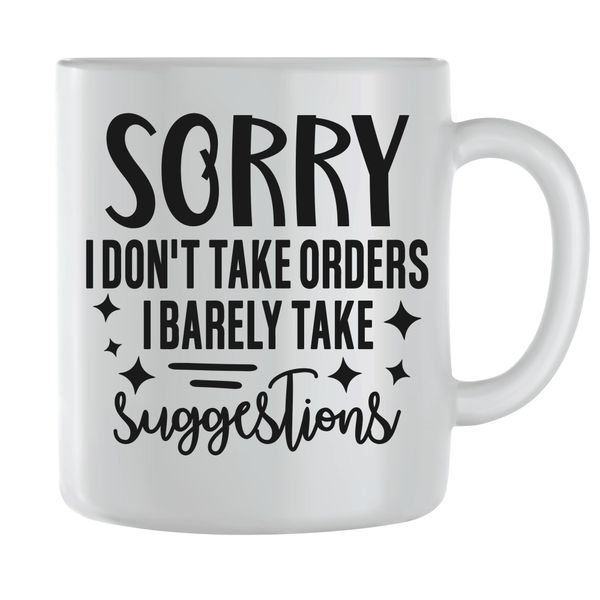 No orders Coffee Mugs for Men Women Funny Quotes Graphic Saying Cup Gift214