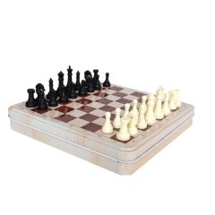 2 in 1 Game Metals Chessboard