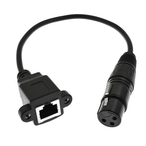 Professional-Grade Signal Conversion XLR 3 Pin Female To RJ45 Cable Adapter