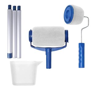 6 Piece Self-Contained Paint Roller With Extendable Handle-F12-8-285