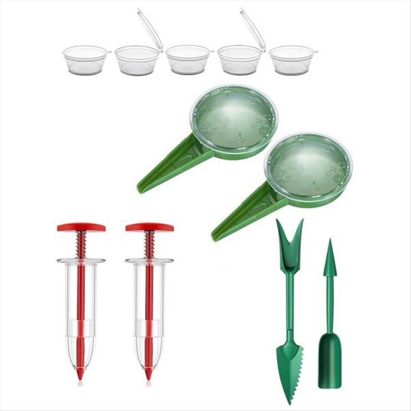 Mini Seeder Seed Seeder Tools Hand Seedling Spreader and Broom Set