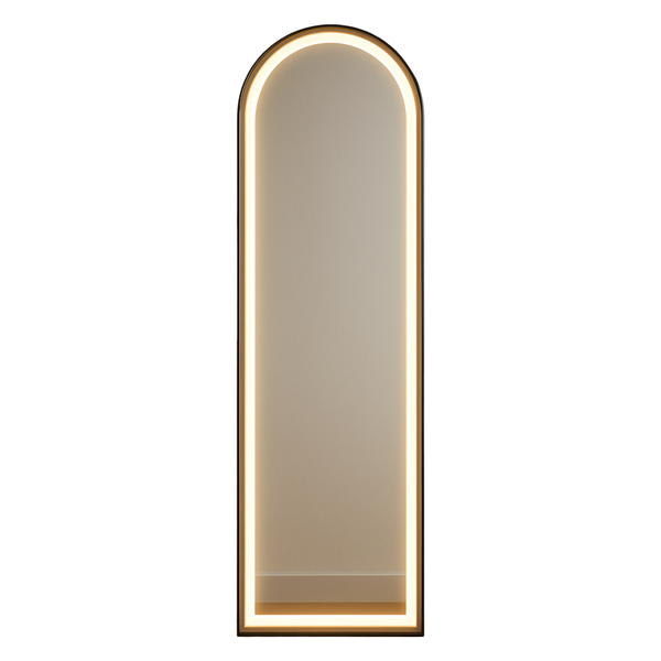 LED Full-Length Mirror - 50 x 160cm, Modern Design BLACK