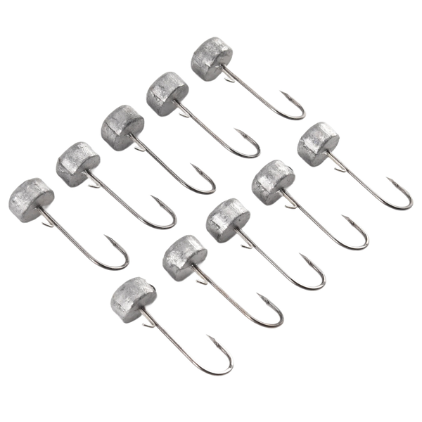 10 Pcs Ned Rig Jig Head Finesse Mushroom Jig Heads for Soft a