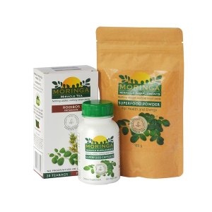 Moringa Capsules, Moringa Powder and Moringa Tea - Rooibos Infusion