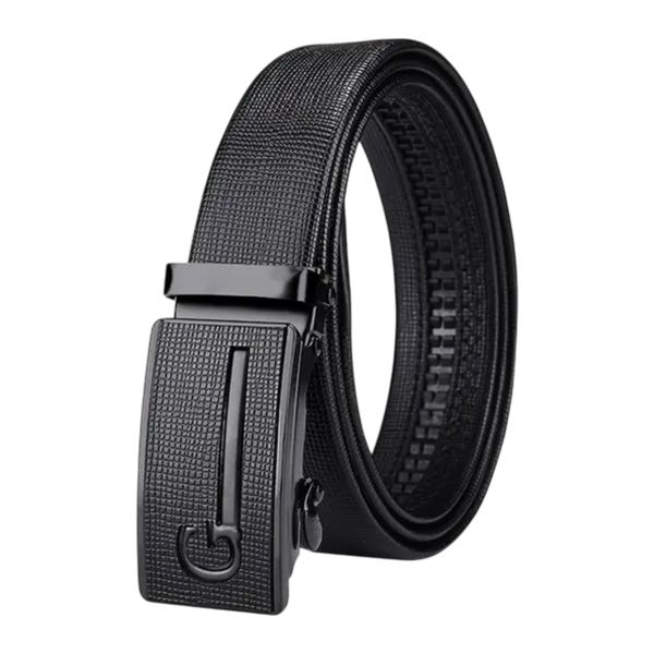 PU Leather Belt - Men's Automatic Buckle Business Casual Belt