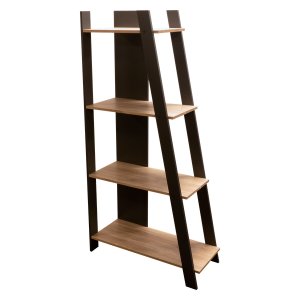 Symphony 4 Tier Large Bookshelf with Powder Coated Steel Frame