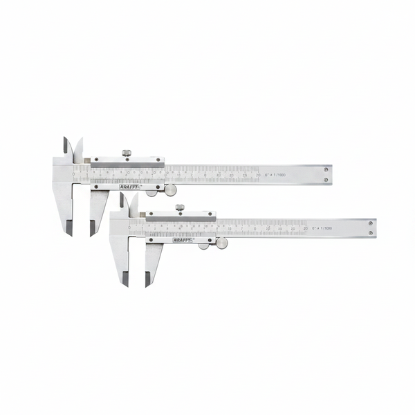 Krafft Vernier Caliper 150mm with Dual Metric and Imperial Scale - 2 Pack