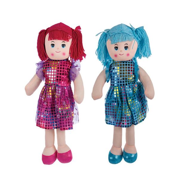Bulk Pack x 2 Ballerina Rag Doll In Tutu - 46cm