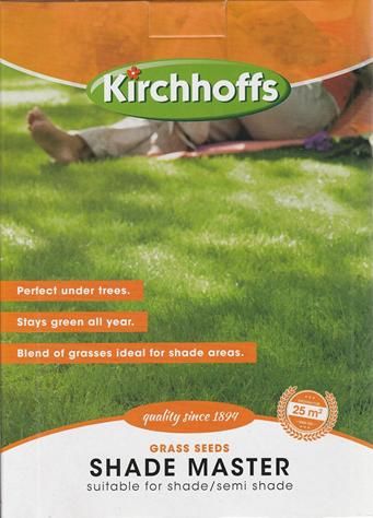 Kirchhoffs Shade Master Lawn Grass Seed Box - 1000g for 25 sqm