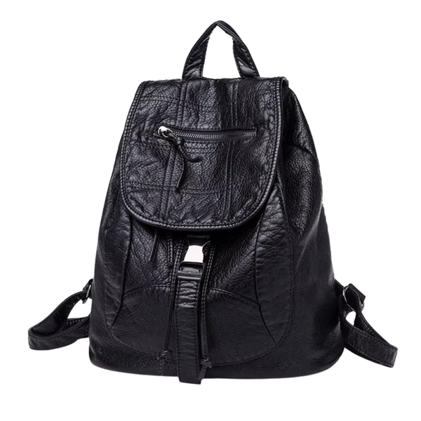 Vintage Style PU Leather Backpack - Classic Retro Everyday Use for Women