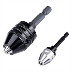 Drill Chuck Adapter - 2 Pcs Drill Chuck for Impact Compatible with None