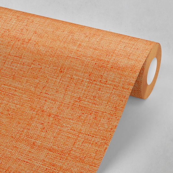 Robin Sprong DIY Easy to Apply Wallpaper Rolls in Duo Orange Red