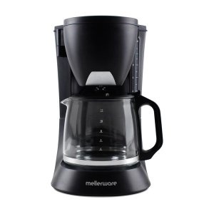 Mellerware Coffee Maker Drip Filter Plastic Black 12Cup 680W "Treviso