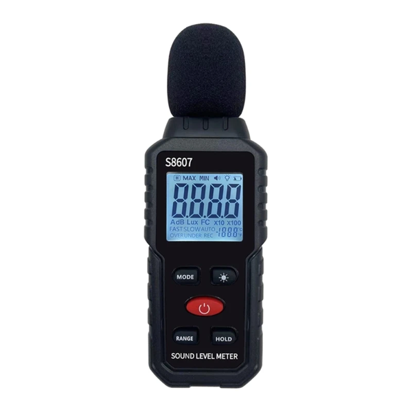 S8607 Portable SPL Meter, Sound Level Meter 31.5Hz-8kHz Frequency Response