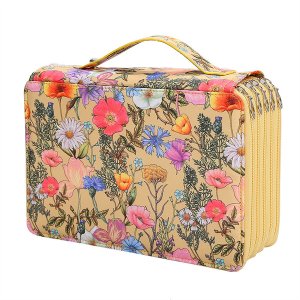 250 Slots Colored Pencil Case with 5 Layer Pens Storage Holder Bag B