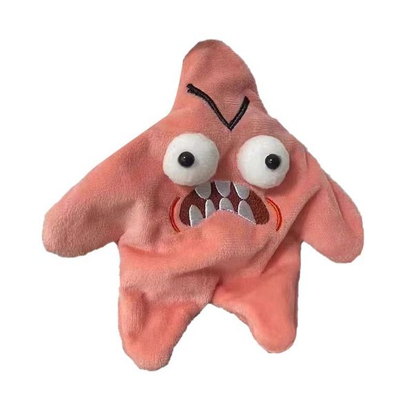 Grumpy Patrick Bouncing Music Funny Stress Relief Plush Pendant