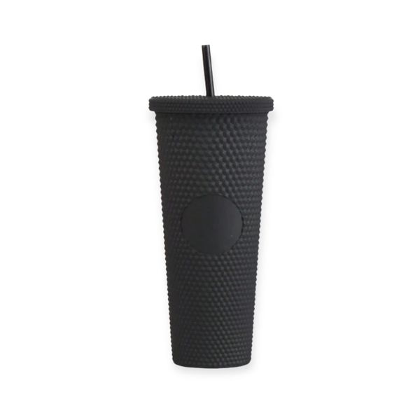 24oz Studded Tumbler With Lid And Straw Reusable Iced Coffee Travel Cup