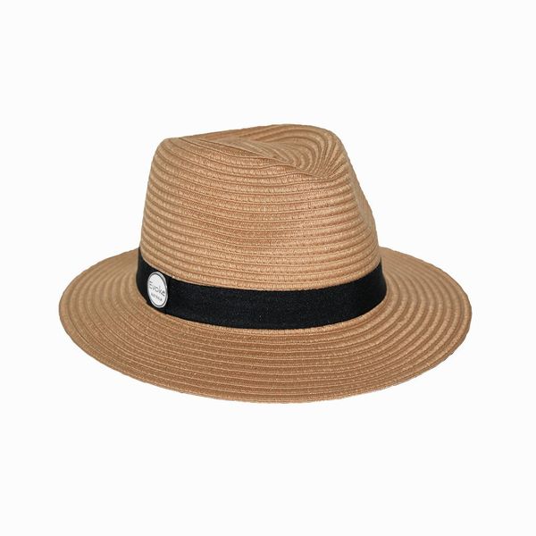 Evoke Reef Pana-Mate UPF50+ Golf Hat - Camel