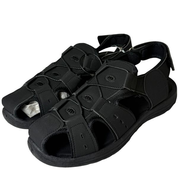 AWOL Black Strap Sandals - Men's Casual Comfort Sandals