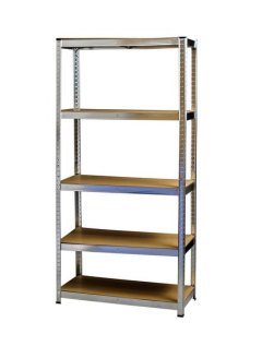 Set of 4- 5-Tier Steel Storage Shelving Units | Adjustable &amp; Modular Racks