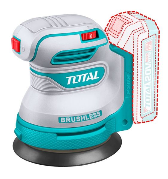 Total Tools 20V Lithium-ion Cordless Random Orbit Sander