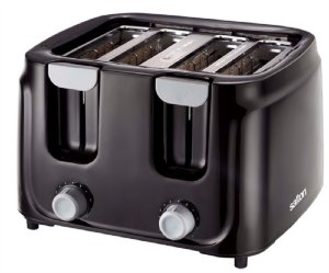 Salton 4 Slice Toaster - Black