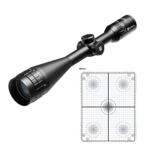 NIKKO STIRLING PANAMAX LR 8-24X50 AO 1"" ILL /HMD with 3 x Tactica Targets