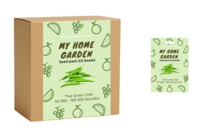 Chilli Grow Kit Complete - Thai Green chilli + Seed pack