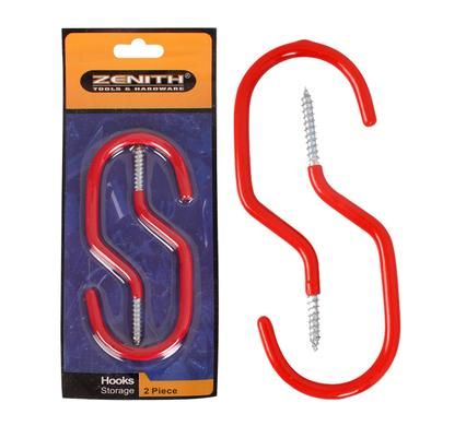 Bulk Pack 5 x Wall/Ceiling Storage Hooks - Card of 2