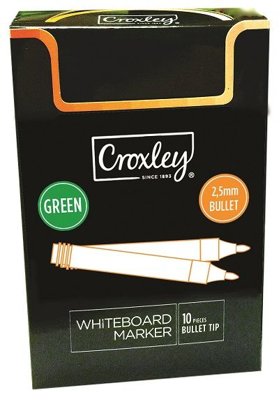 Croxley: Whiteboard Marker - Green - Box of 10