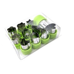 12Piece Fruit Vegetable Cookie Cutters Shapes Sets Mini Pie Cookie Molds