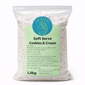 Soft Serve Powder Premix - Cookies and Cream Flavour - Makes 5kg