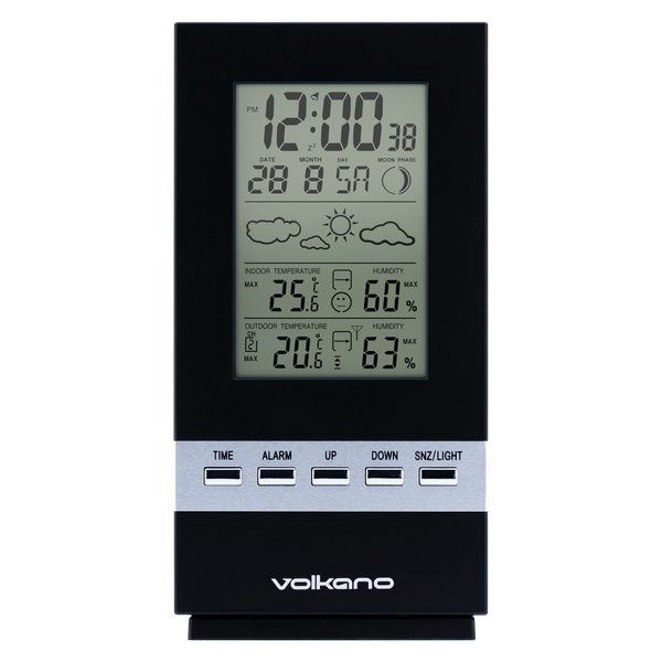 Volkano Dew Series Digital Wireless Weather Station with Outdoor Sensor