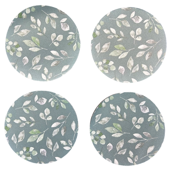 Falling Leaves Coasters with Rubber Backing