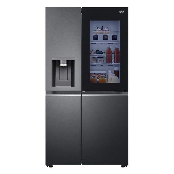 LG 611L InstaView ThinQ Side by Side Refrigerator GC-X257CQFS Matt Black