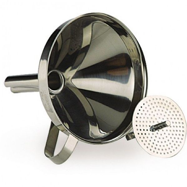 Ibili - Clasica Stainless Steel Funnel With Strainer