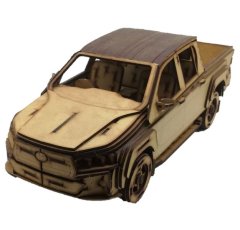 Toyota Hilux Double Cab 3D Puzzle Wooden 3D Model by Everything Laser
