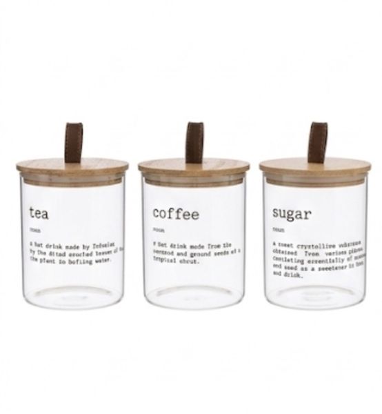 Definition Glass Canister Set