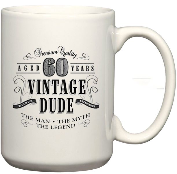 Vintage 60 Aged To Perfection Coffee Mug