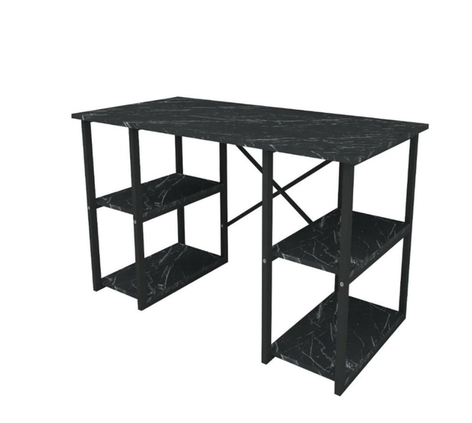 Modern Crisscross 4 Shelf Study Desk-60 x 120cm