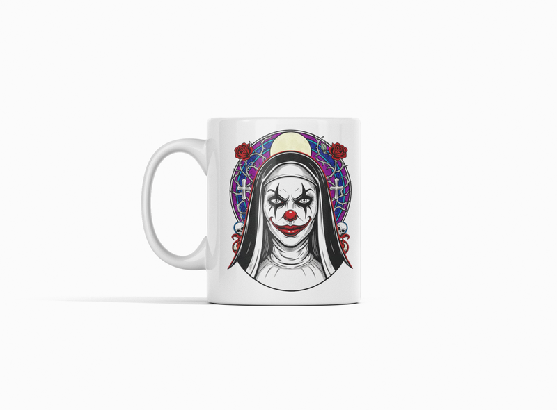 A Nun Horror White Ceramic 325ml Mug