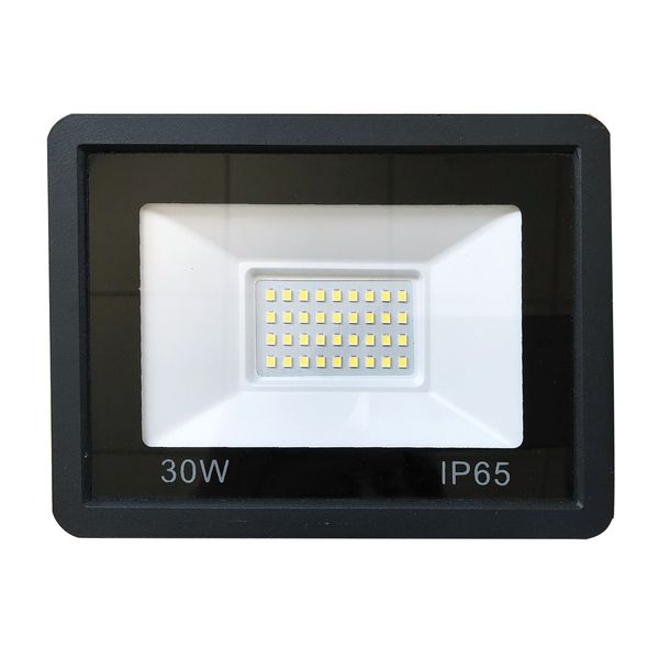 Bright Star Lighting 30W Wall Mount LED Flood Light - Black, 6000K - FL072