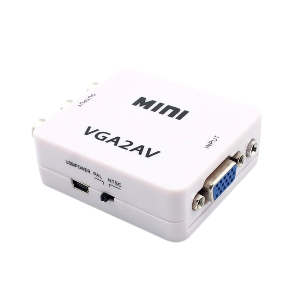 VGA2AV Mini VGA to AV RCA Converter