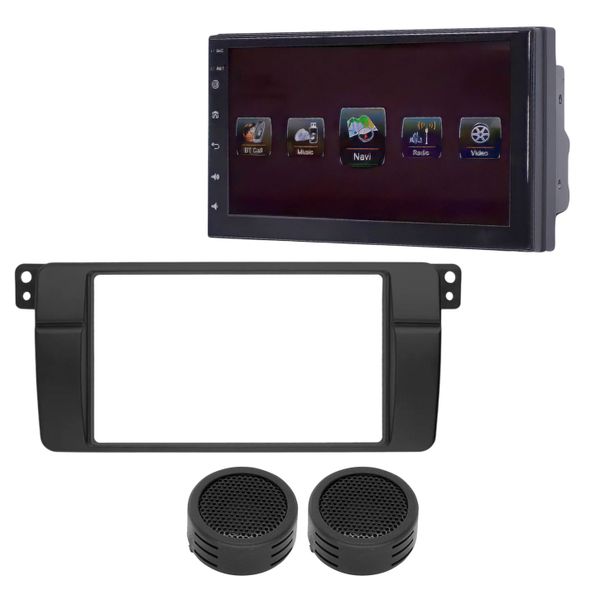7" Media Player with Trim Plate Compatible with BMW E46 &amp; Evo Tweeters