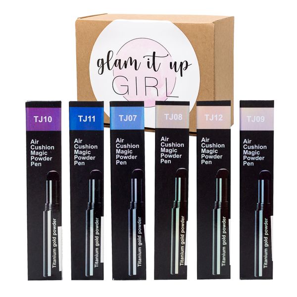 Air Cushion Powder Pen, Nail Art - 6 Colours
