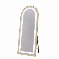 Gold Vanity Mirror - Arch, LED, Large 170x60