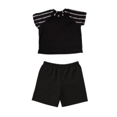 Baby/Toddler/Kids Summer Pajamas for Boys-Navy Stripes/Navy Bottoms